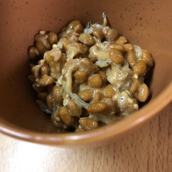 味付けは梅昆布茶★じゃことごまの納豆